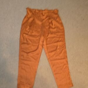 Rachel Zoe Burnt Orange Satin Pants